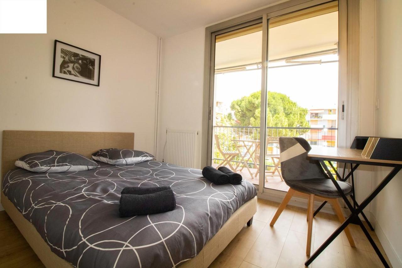 005- Appartement 6 Chambres, Tramway, Parking,Clim Montpellier Luaran gambar